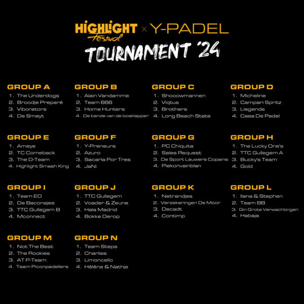 Highlight x Y-Padel x Tennis tornooi - Y-Mind